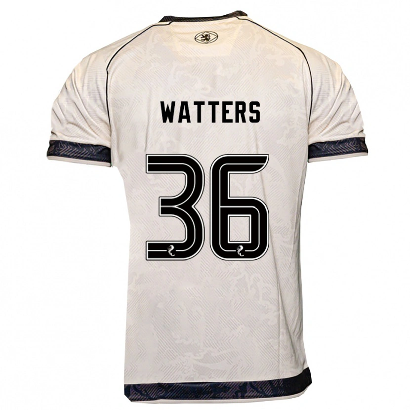 Danxen Niño Camiseta Max Watters #36 Blanco Negro 2ª Equipación 2025/26 La Camisa México