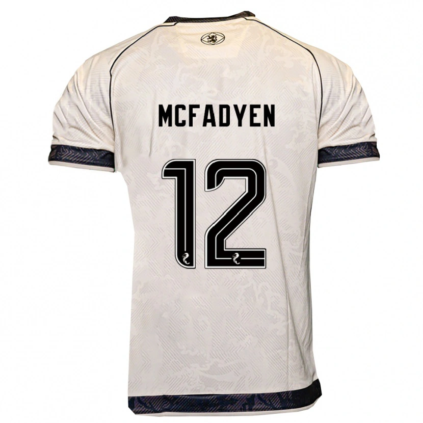 Danxen Niño Camiseta Stacey Mcfadyen #12 Blanco Negro 2ª Equipación 2025/26 La Camisa México