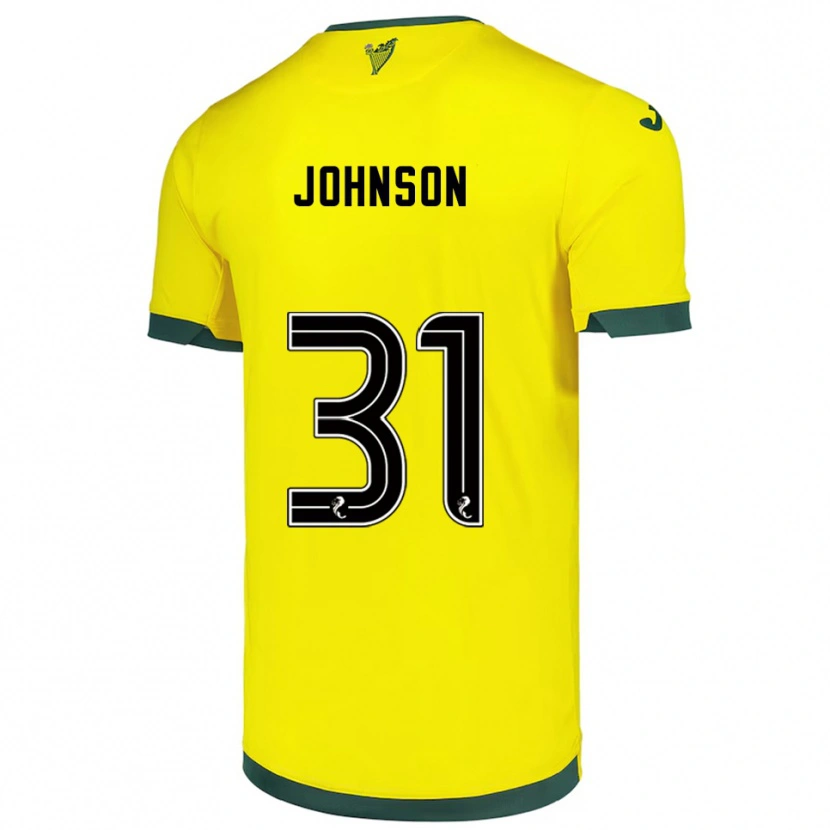 Danxen Niño Camiseta Murray Johnson #31 Amarillo Verde 2ª Equipación 2025/26 La Camisa México