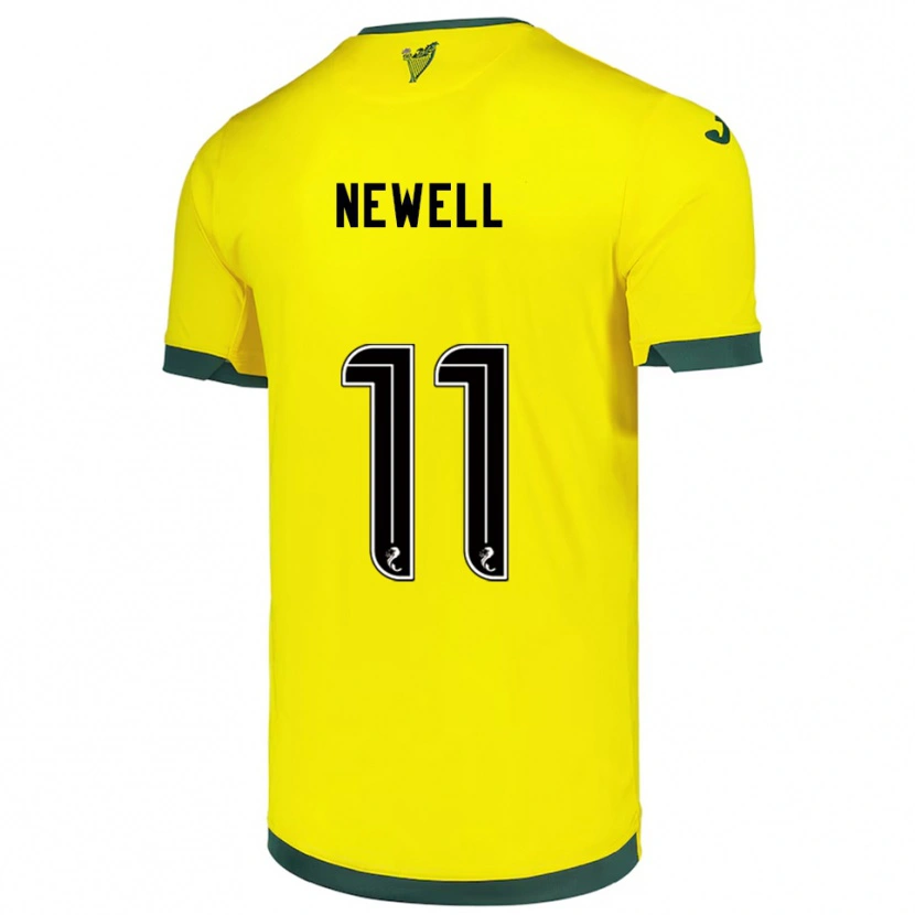 Danxen Niño Camiseta Joe Newell #11 Amarillo Verde 2ª Equipación 2025/26 La Camisa México