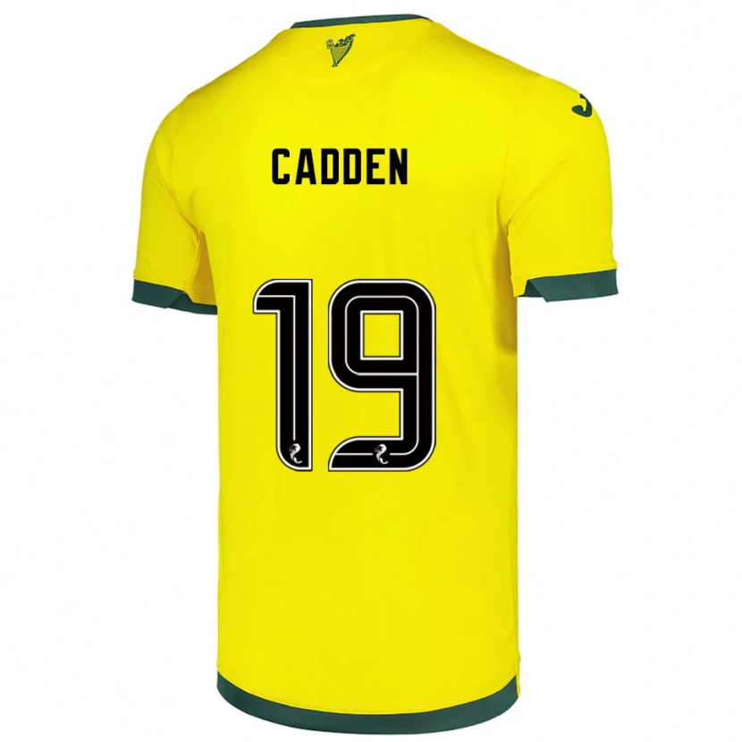 Danxen Niño Camiseta Nicky Cadden #19 Amarillo Verde 2ª Equipación 2025/26 La Camisa México