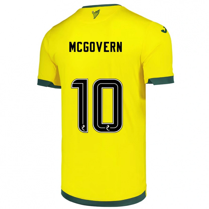 Danxen Niño Camiseta Kathleen Mcgovern #10 Amarillo Verde 2ª Equipación 2025/26 La Camisa México