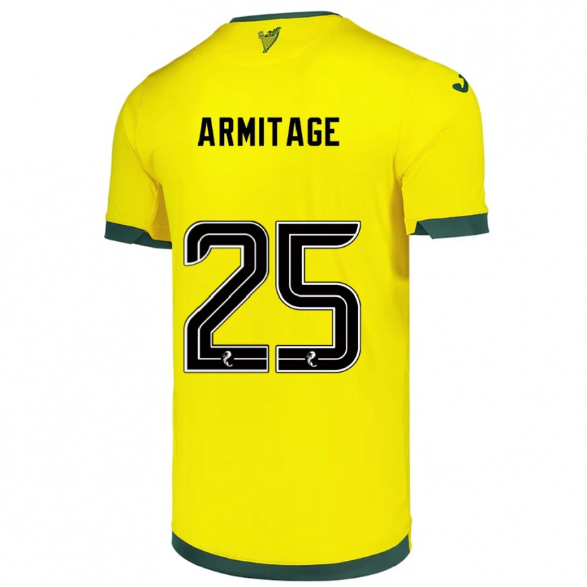 Danxen Niño Camiseta Rowena Armitage #25 Amarillo Verde 2ª Equipación 2025/26 La Camisa México