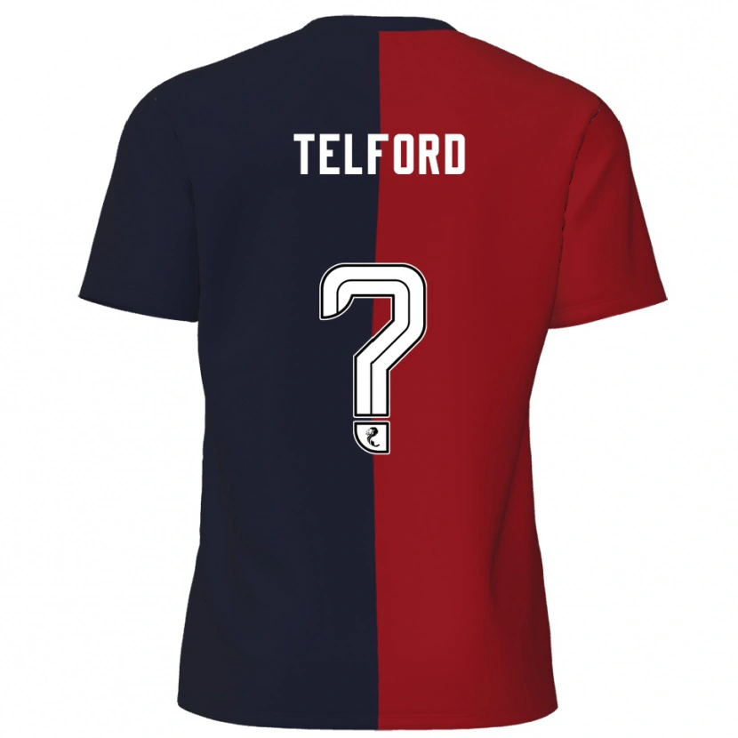 Danxen Niño Camiseta Nicole Telford #0 Rojo Azul Marino 2ª Equipación 2025/26 La Camisa México