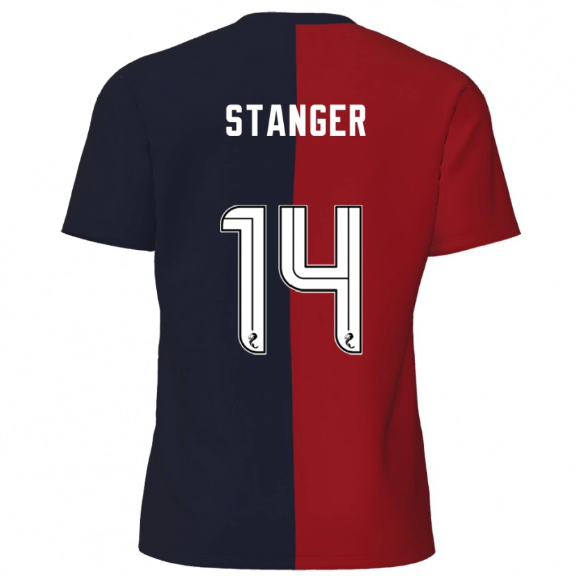 Danxen Niño Camiseta George Stanger #14 Rojo Azul Marino 2ª Equipación 2025/26 La Camisa México