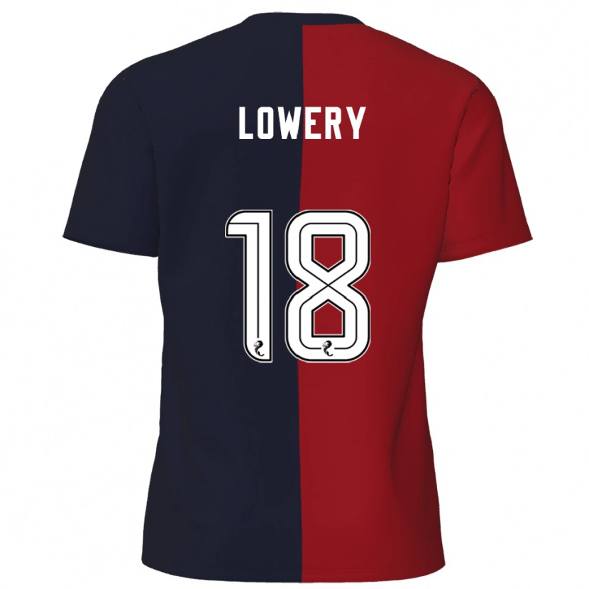 Danxen Niño Camiseta Tom Lowery #18 Rojo Azul Marino 2ª Equipación 2025/26 La Camisa México