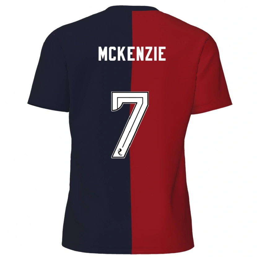 Danxen Niño Camiseta Rory Mckenzie #7 Rojo Azul Marino 2ª Equipación 2025/26 La Camisa México