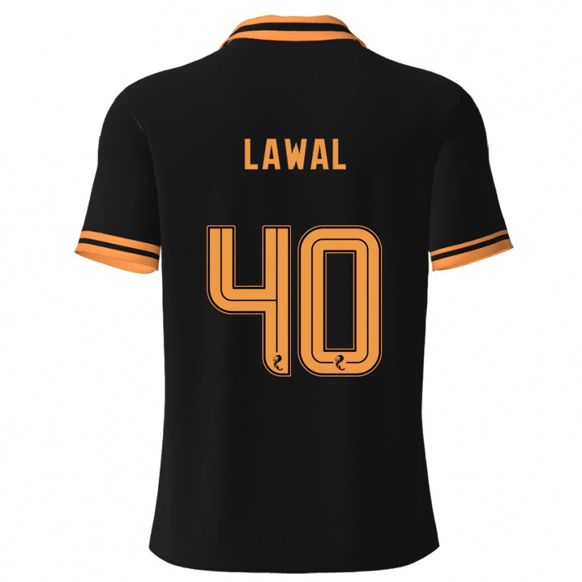 Danxen Niño Camiseta Samson Lawal #40 Negro Amarillo 2ª Equipación 2025/26 La Camisa México