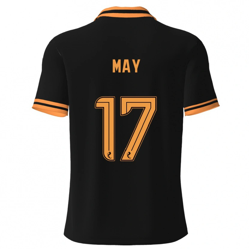 Danxen Niño Camiseta Stevie May #17 Negro Amarillo 2ª Equipación 2025/26 La Camisa México