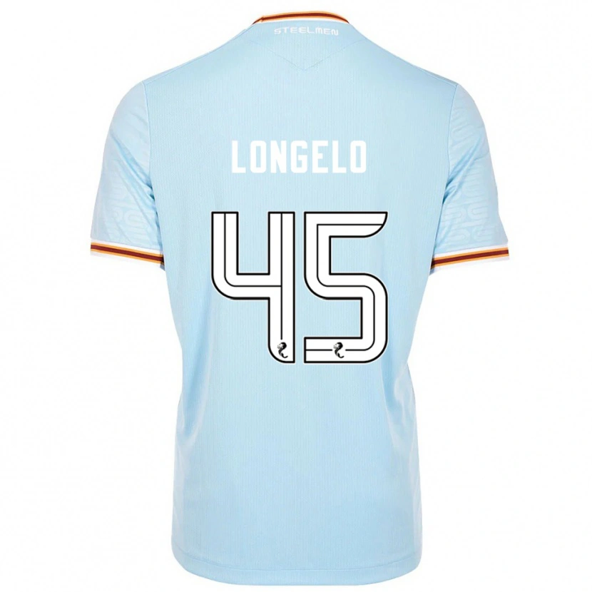Danxen Niño Camiseta Emmanuel Longelo #45 Celeste 2ª Equipación 2025/26 La Camisa México