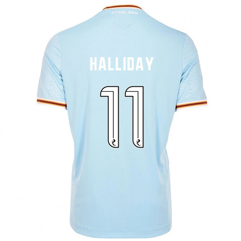 Danxen Niño Camiseta Andy Halliday #11 Celeste 2ª Equipación 2025/26 La Camisa México