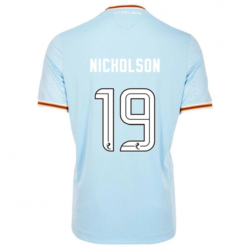 Danxen Niño Camiseta Sam Nicholson #19 Celeste 2ª Equipación 2025/26 La Camisa México