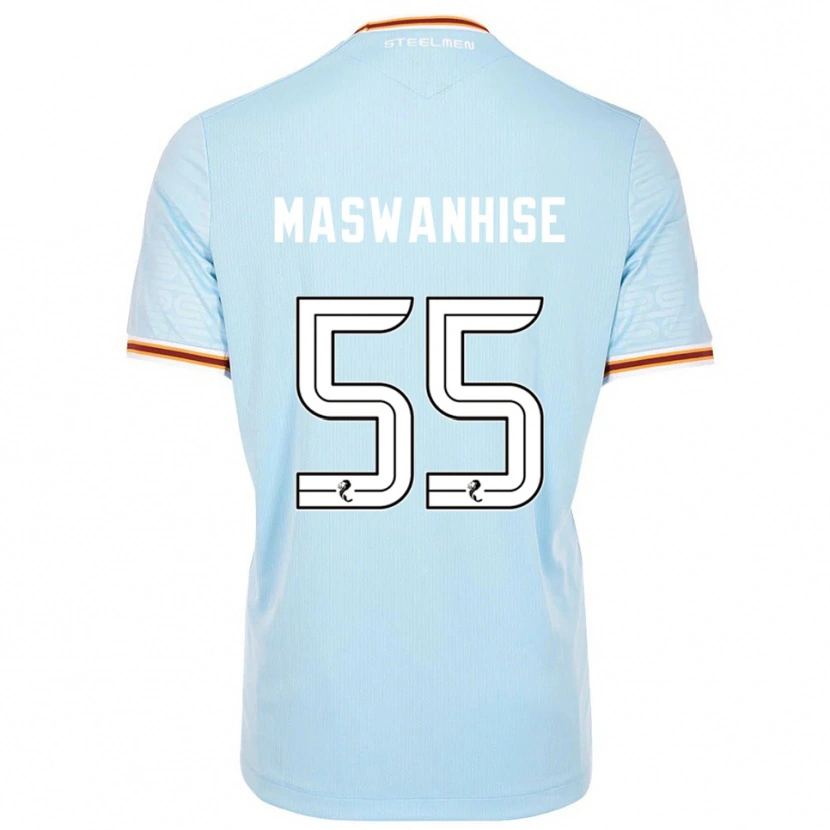 Danxen Niño Camiseta Tawanda Maswanhise #55 Celeste 2ª Equipación 2025/26 La Camisa México
