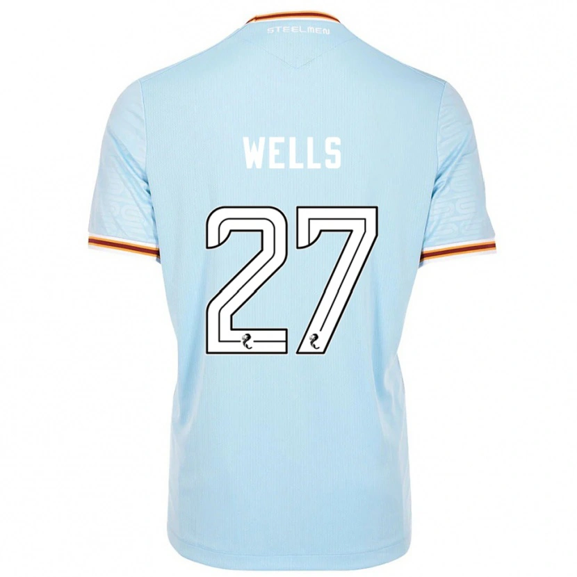 Danxen Niño Camiseta Dylan Wells #27 Celeste 2ª Equipación 2025/26 La Camisa México
