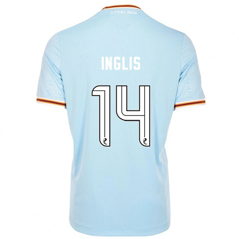 Danxen Niño Camiseta Gill Inglis #14 Celeste 2ª Equipación 2025/26 La Camisa México