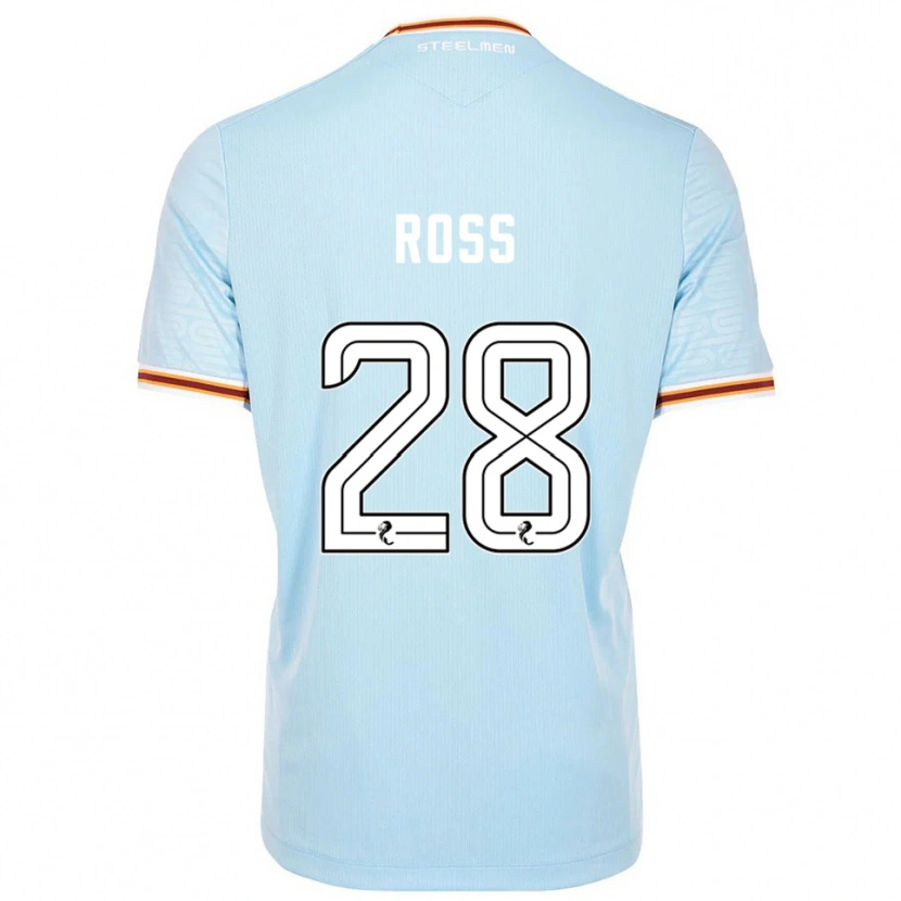 Danxen Niño Camiseta Luca Ross #28 Celeste 2ª Equipación 2025/26 La Camisa México