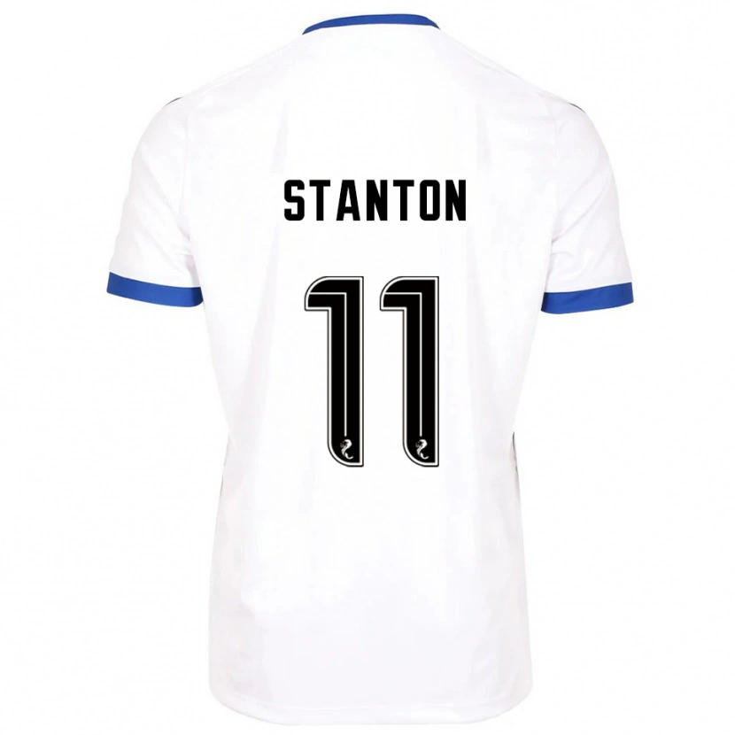 Danxen Niño Camiseta Sam Stanton #11 Blanco Azul 2ª Equipación 2025/26 La Camisa México