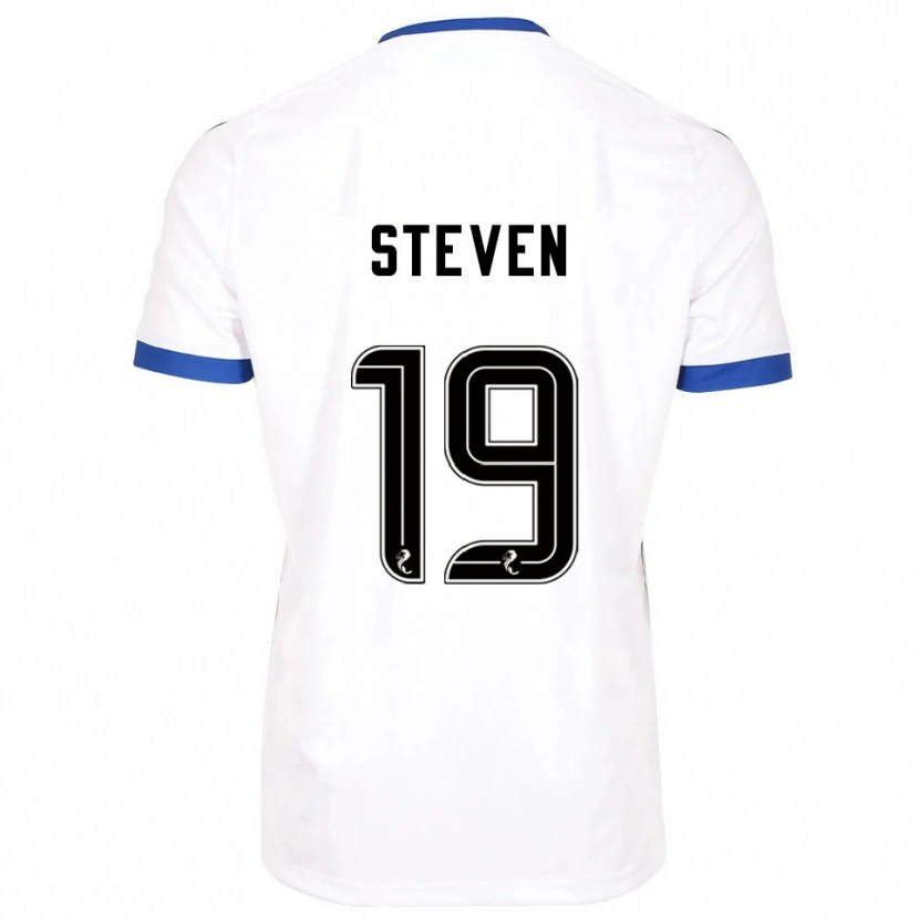 Danxen Niño Camiseta Taylor Steven #19 Blanco Azul 2ª Equipación 2025/26 La Camisa México