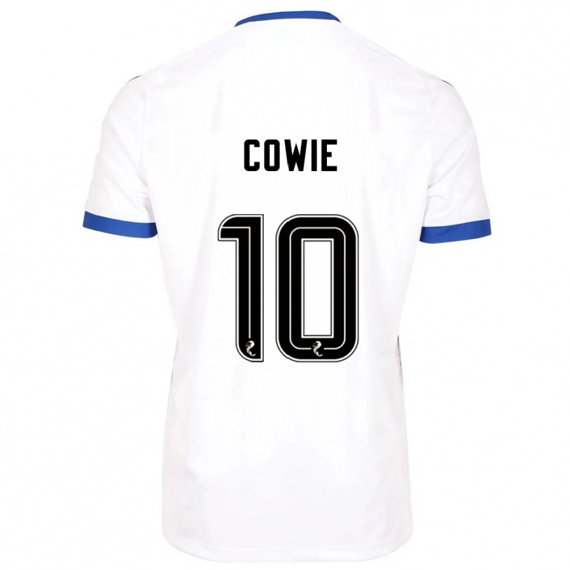 Danxen Niño Camiseta Ellie-May Cowie #10 Blanco Azul 2ª Equipación 2025/26 La Camisa México