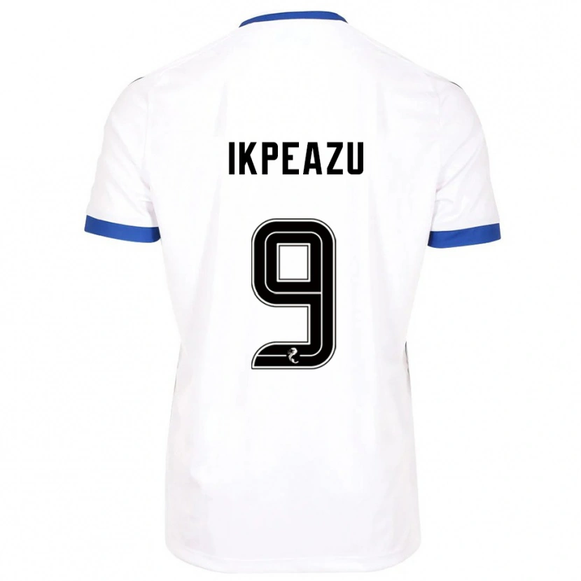 Danxen Niño Camiseta Uche Ikpeazu #9 Blanco Azul 2ª Equipación 2025/26 La Camisa México