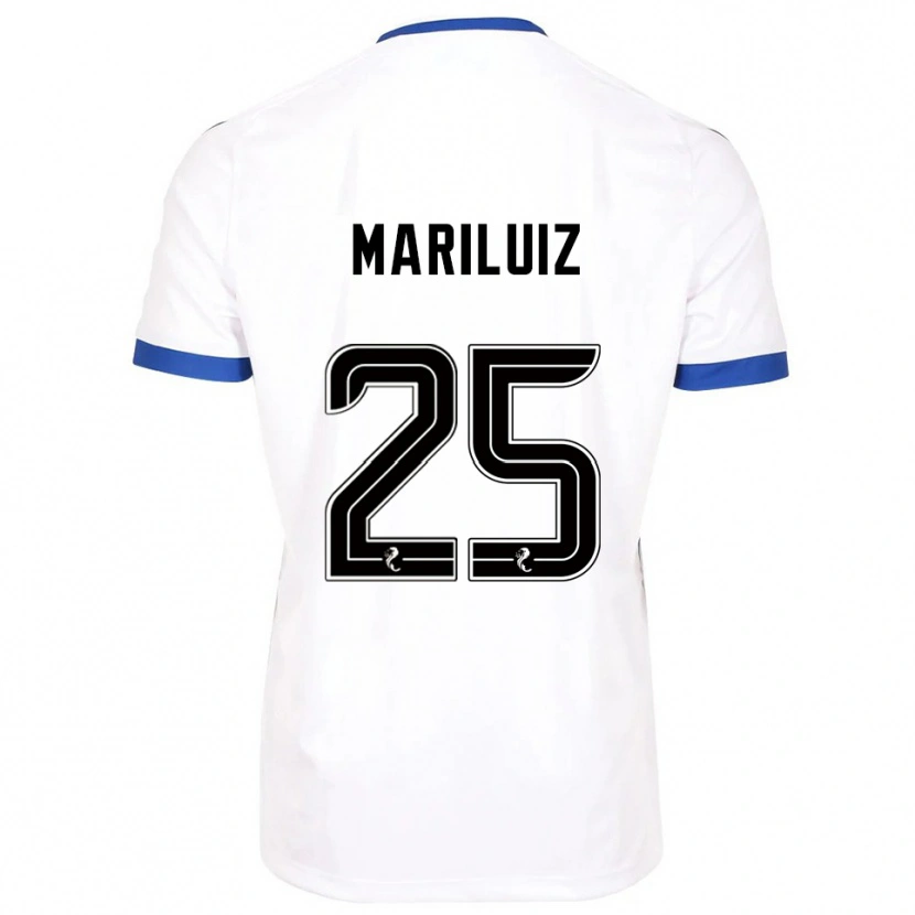 Danxen Niño Camiseta Mariluiz Sanchez #25 Blanco Azul 2ª Equipación 2025/26 La Camisa México