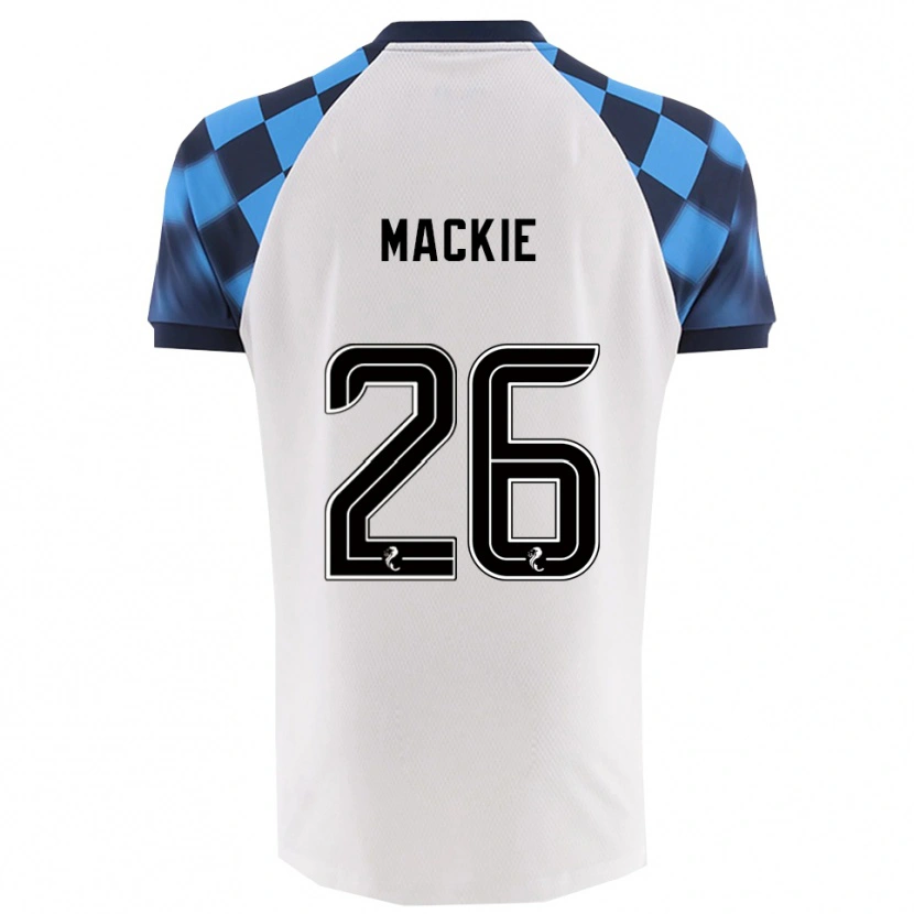 Danxen Niño Camiseta Sean Mackie #26 Blanco Celeste 2ª Equipación 2025/26 La Camisa México