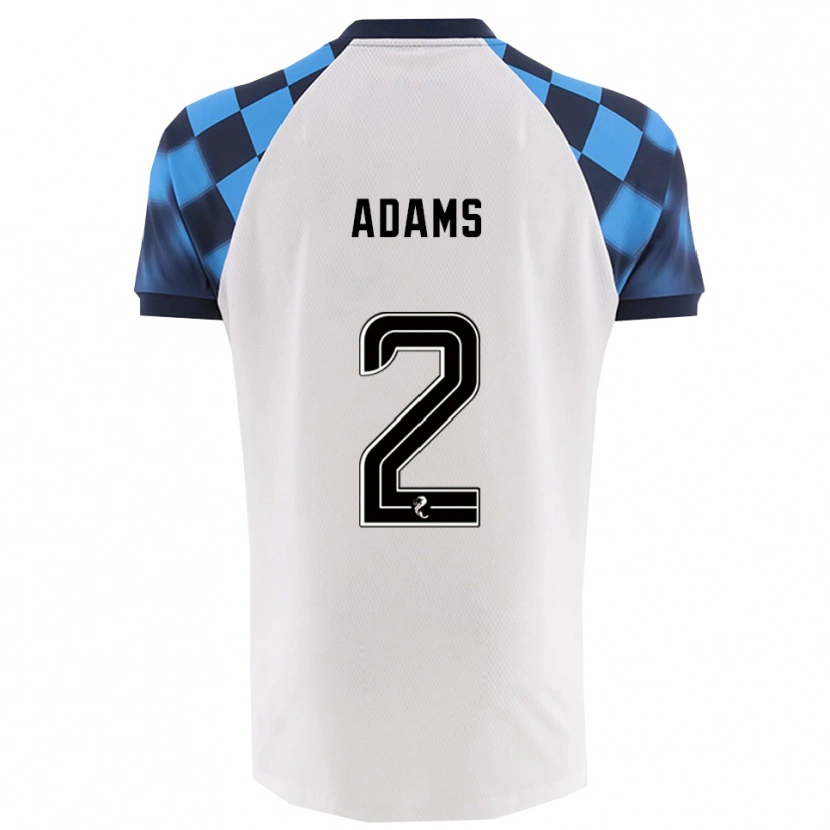 Danxen Niño Camiseta Keelan Adams #2 Blanco Celeste 2ª Equipación 2025/26 La Camisa México