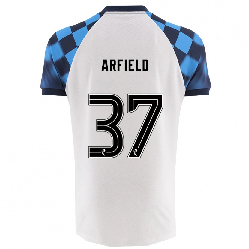 Danxen Niño Camiseta Scott Arfield #37 Blanco Celeste 2ª Equipación 2025/26 La Camisa México