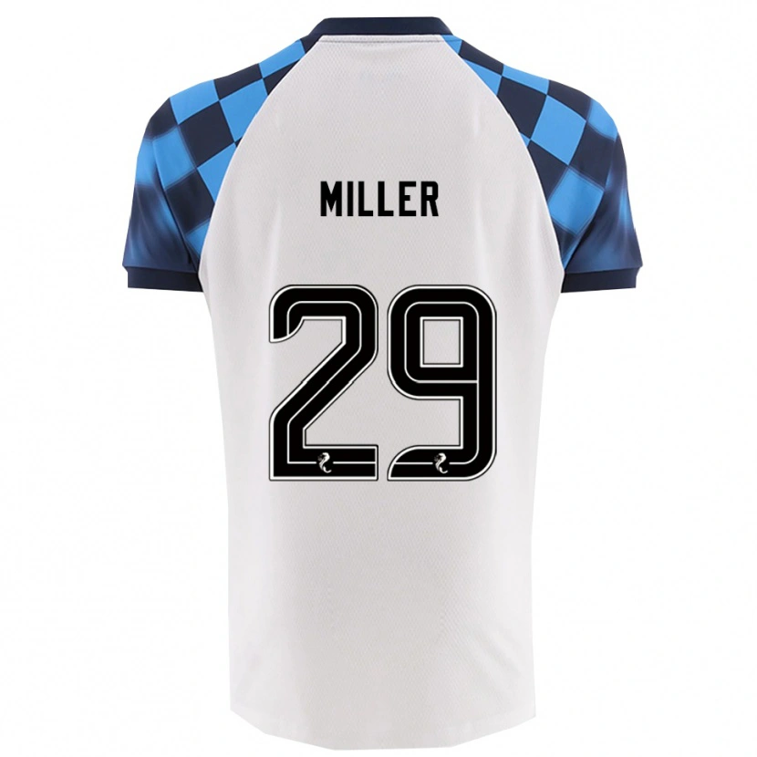 Danxen Niño Camiseta Calvin Miller #29 Blanco Celeste 2ª Equipación 2025/26 La Camisa México