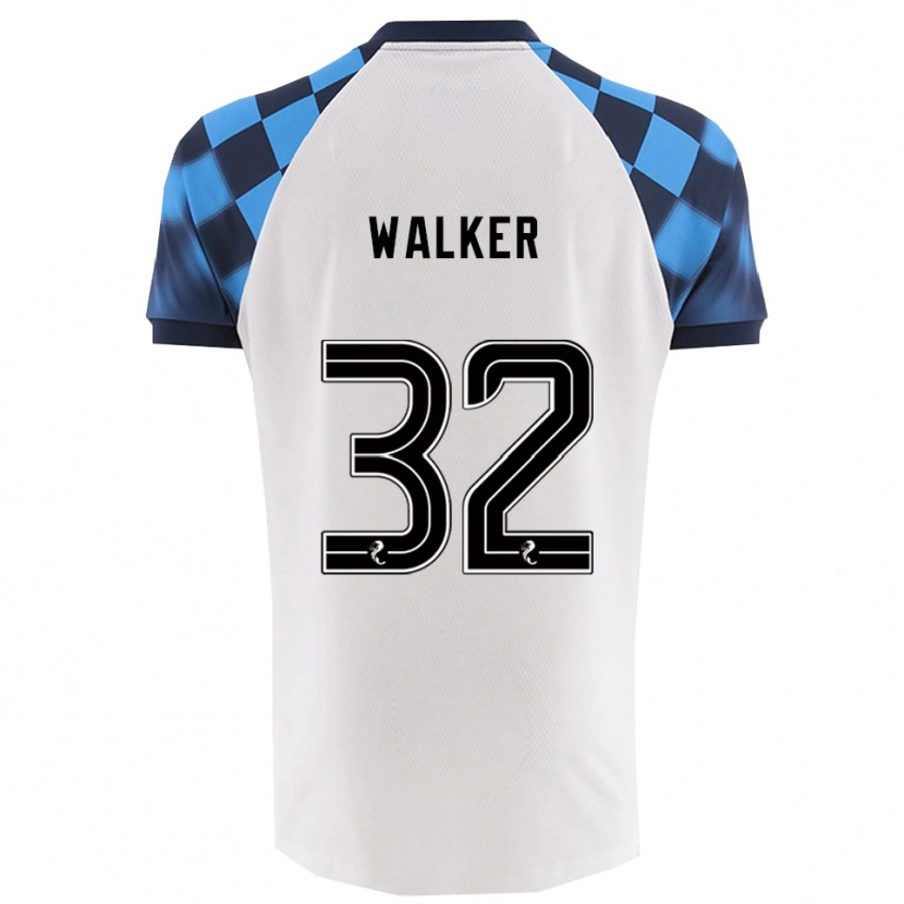 Danxen Niño Camiseta Rhys Walker #32 Blanco Celeste 2ª Equipación 2025/26 La Camisa México