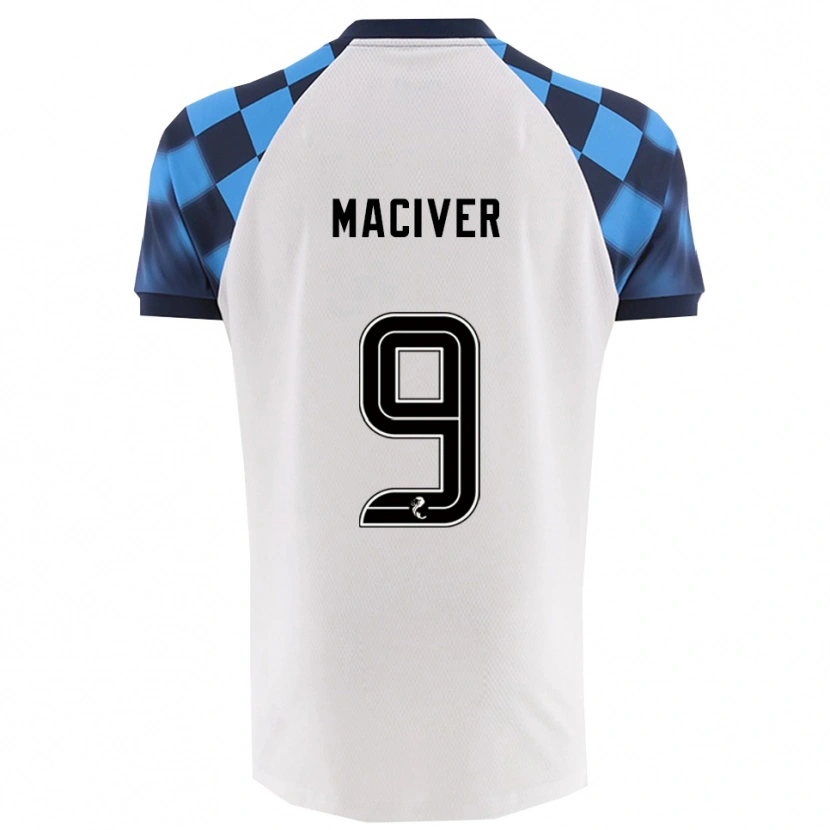 Danxen Niño Camiseta Ross Maciver #9 Blanco Celeste 2ª Equipación 2025/26 La Camisa México