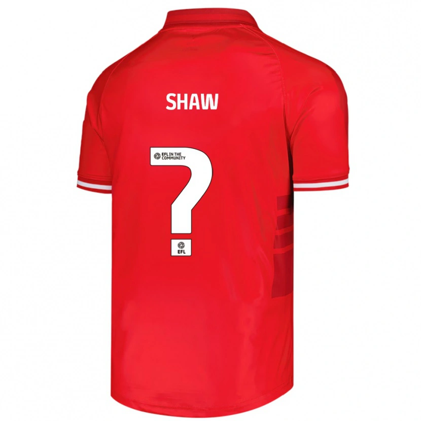 Danxen Hombre Camiseta Nicole Shaw #0 Rojo Blanco 1ª Equipación 2025/26 La Camisa México