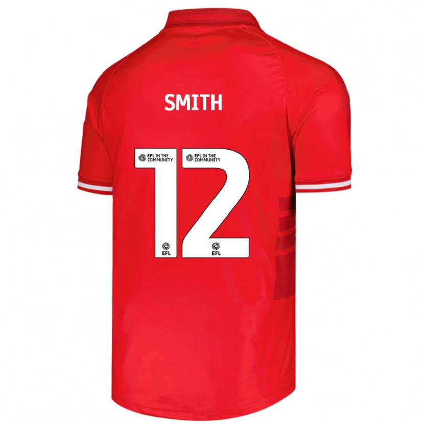 Danxen Hombre Camiseta Jackson Smith #12 Rojo Blanco 1ª Equipación 2025/26 La Camisa México