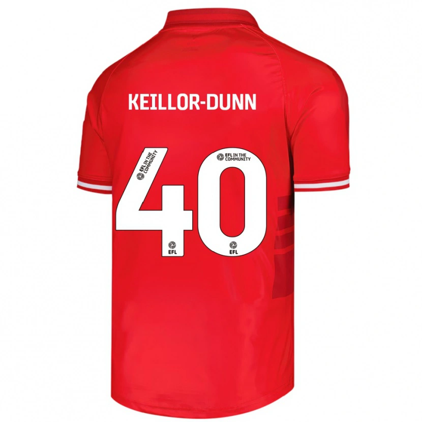 Danxen Hombre Camiseta Davis Keillor-Dunn #40 Rojo Blanco 1ª Equipación 2025/26 La Camisa México