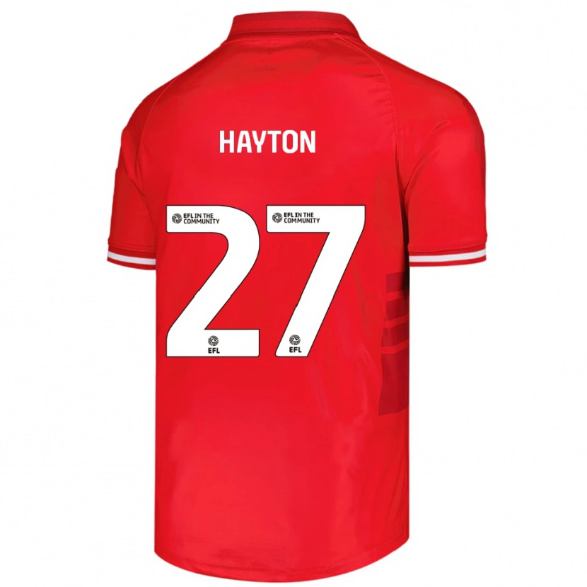 Danxen Hombre Camiseta Adam Hayton #27 Rojo Blanco 1ª Equipación 2025/26 La Camisa México