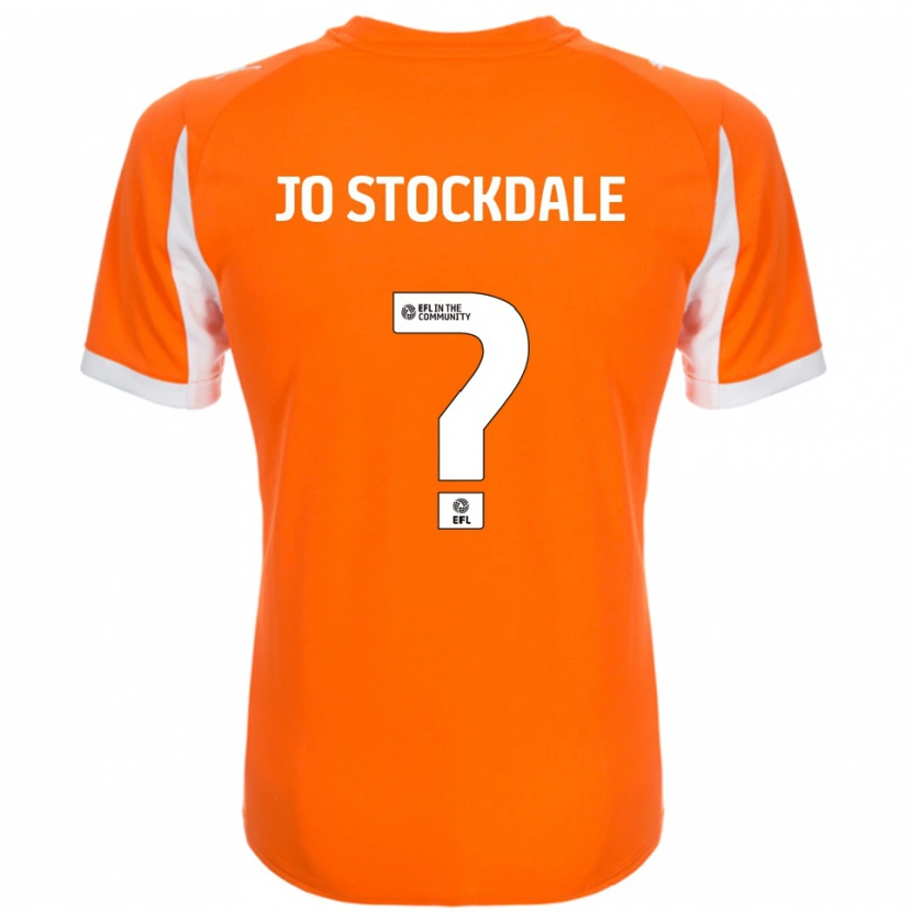 Danxen Hombre Camiseta Elly Jo Stockdale #0 Naranja Blanco 1ª Equipación 2025/26 La Camisa México