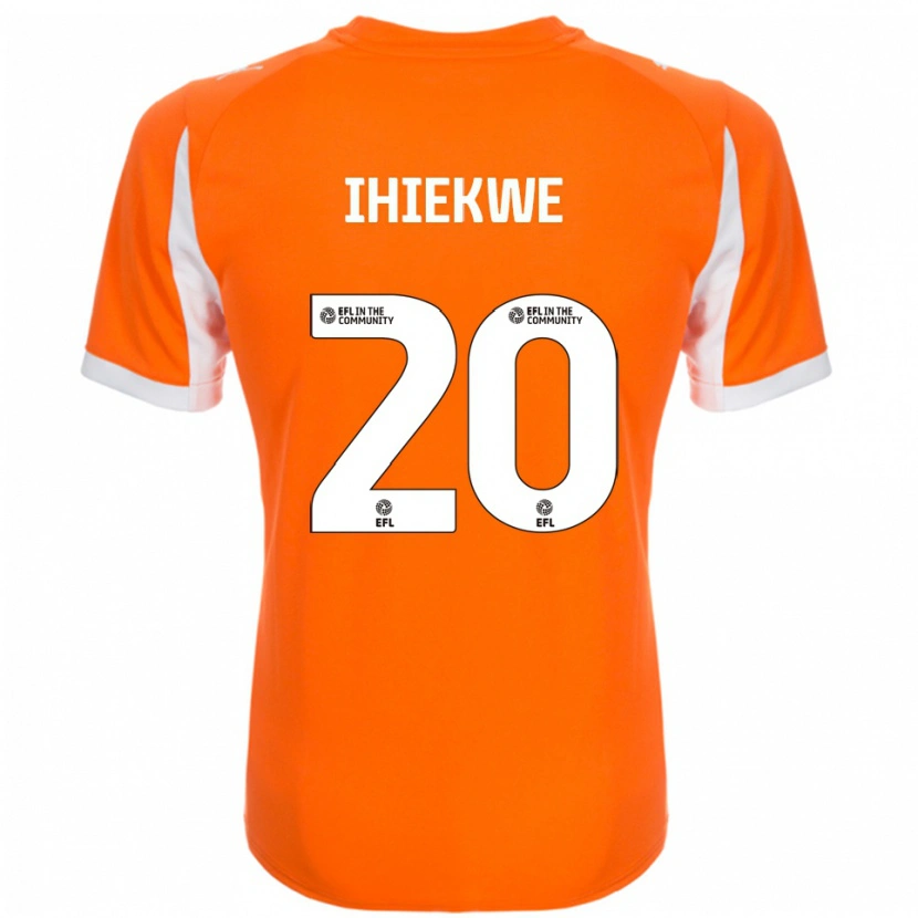 Danxen Hombre Camiseta Michael Ihiekwe #20 Naranja Blanco 1ª Equipación 2025/26 La Camisa México