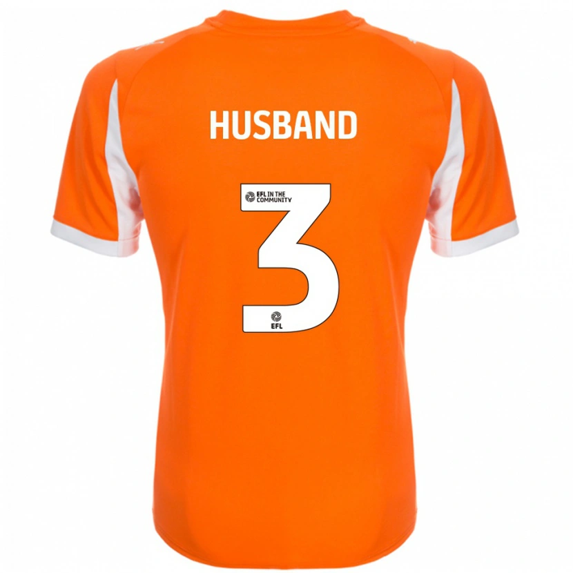 Danxen Hombre Camiseta James Husband #3 Naranja Blanco 1ª Equipación 2025/26 La Camisa México