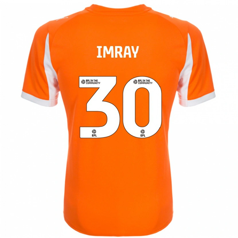 Danxen Hombre Camiseta Danny Imray #30 Naranja Blanco 1ª Equipación 2025/26 La Camisa México