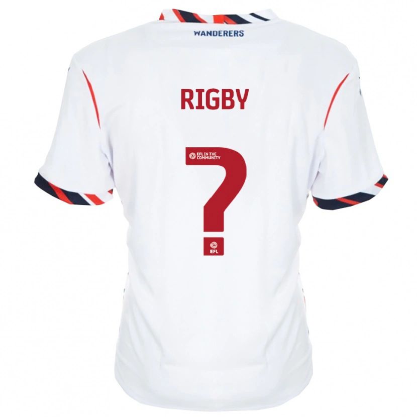 Danxen Hombre Camiseta Flora Rigby #0 Blanco Rojo 1ª Equipación 2025/26 La Camisa México