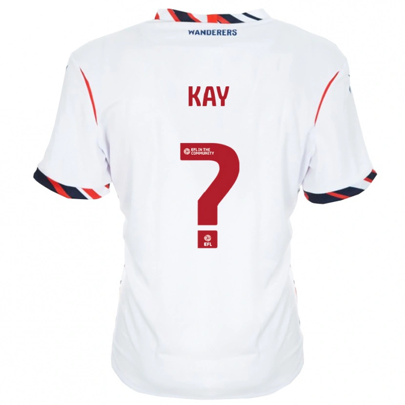 Danxen Hombre Camiseta Molly Kay #0 Blanco Rojo 1ª Equipación 2025/26 La Camisa México