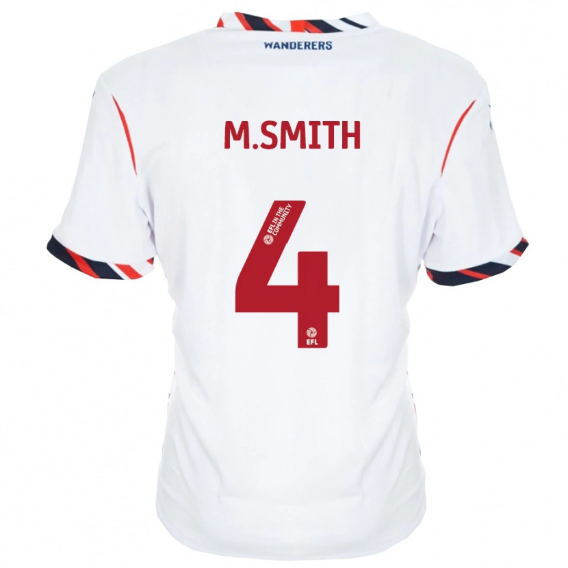 Danxen Hombre Camiseta Millicent Smith #4 Blanco Rojo 1ª Equipación 2025/26 La Camisa México
