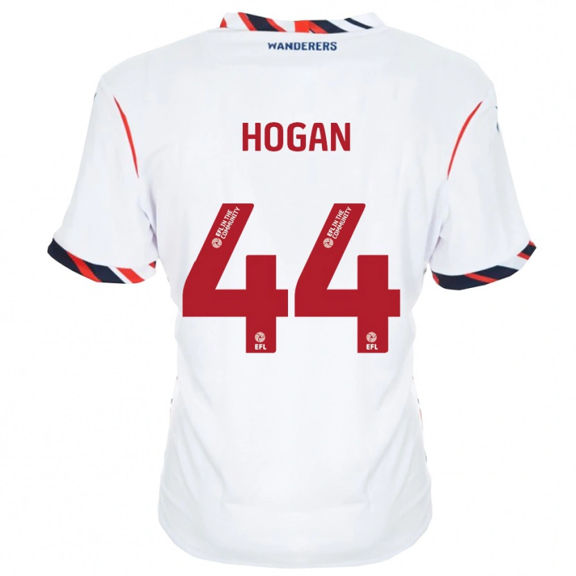 Danxen Hombre Camiseta Sean Hogan #44 Blanco Rojo 1ª Equipación 2025/26 La Camisa México