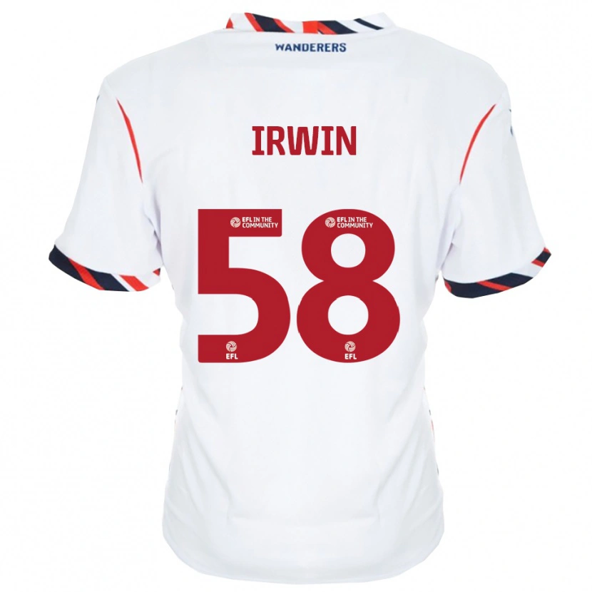 Danxen Hombre Camiseta Harley Irwin #58 Blanco Rojo 1ª Equipación 2025/26 La Camisa México