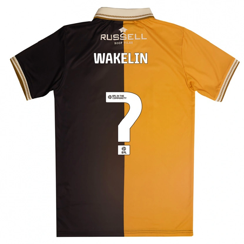 Danxen Hombre Camiseta Ronny Wakelin #0 Amarillo Negro 1ª Equipación 2025/26 La Camisa México