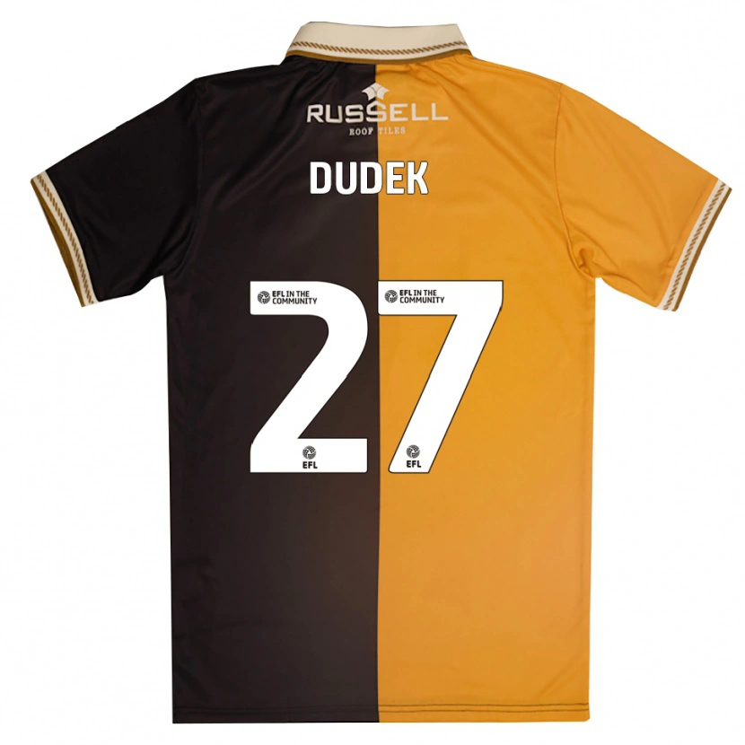 Danxen Hombre Camiseta Kamil Dudek #27 Amarillo Negro 1ª Equipación 2025/26 La Camisa México