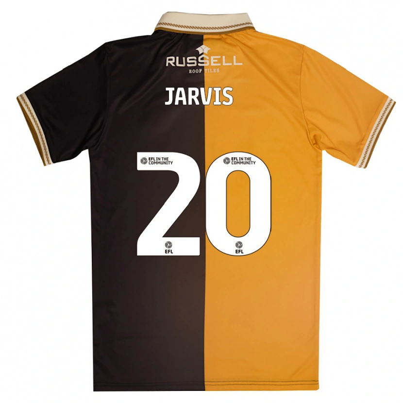 Danxen Hombre Camiseta Charlotte Jarvis #20 Amarillo Negro 1ª Equipación 2025/26 La Camisa México