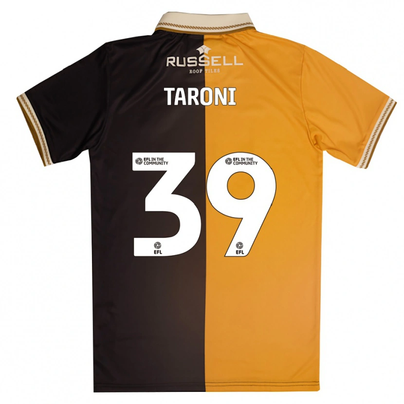 Danxen Hombre Camiseta Josh Taroni #39 Amarillo Negro 1ª Equipación 2025/26 La Camisa México