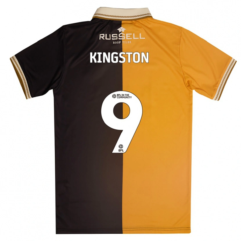 Danxen Hombre Camiseta Steph Kingston #9 Amarillo Negro 1ª Equipación 2025/26 La Camisa México
