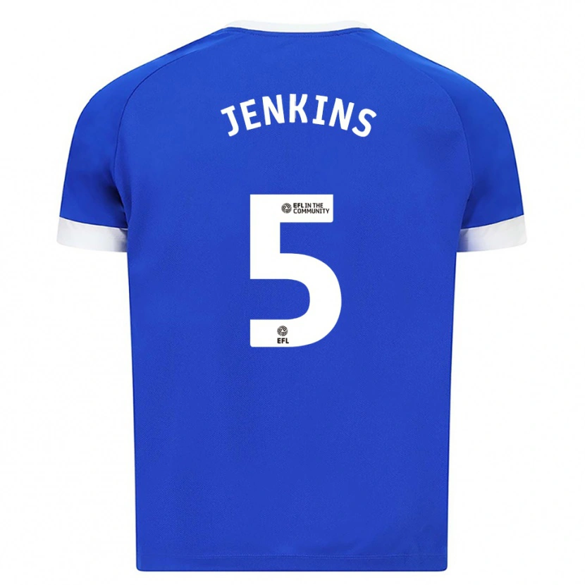 Danxen Hombre Camiseta Nieve Jenkins #5 Azul Blanco 1ª Equipación 2025/26 La Camisa México